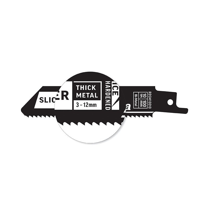 Alpha-Slicer - Metal - Recip Blade, 10 Tpi, 100Mm - 2 Pack