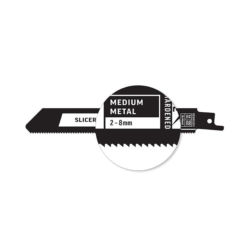 Alpha-Slicer - Metal - Recip Blade, 14 Tpi, 150Mm - 2 Pack