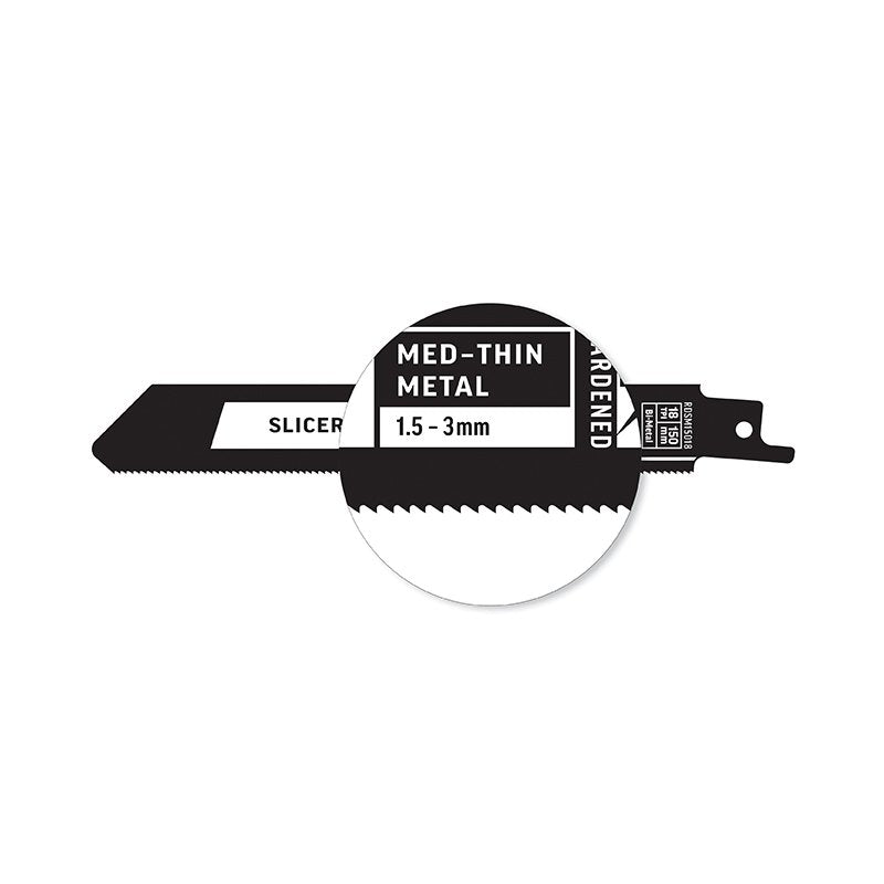 Alpha-Slicer - Metal - Recip Blade, 18 Tpi, 150Mm - 5 Pack