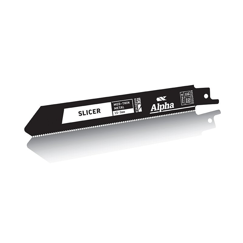 Alpha-Slicer - Metal - Recip Blade, 18 Tpi, 150Mm - 5 Pack