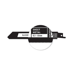 Alpha-Slicer - Metal - Recip Blade, 24 Tpi, 150Mm - 5 Pack