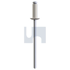 Hobsons - #55 - Dune 73as2 - Alum 5052 Steel Zp Rivet Dome Head Open | RDU73OAS505