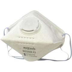 Maxisafe - P2 Flat Fold Respirator With Valve - Card Of 3 - Carton Of 24 | RES508C-3-24