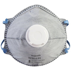 Maxisafe - Maxisafe P2 Conical Respirator With Carbon And Valve, Box 10 | RES515
