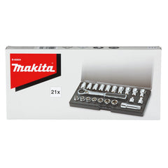 Makita - Pass Thru Socket Set 21Pc | B-65604
