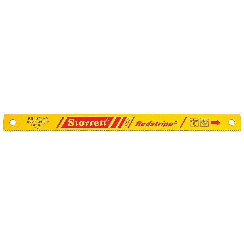 Starrett - Power Hacksaw  Redstripe  12inx1inx10tpi (SINGLES) | RS1210-5