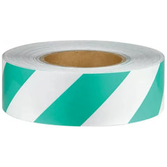 Uniform Safety Signs - 50mm x 45.7mtr - Class 2 Reflective Tape - Green and White | RT3GW