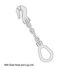 Austlift - G70 Recovery Drag Chain Kit 8mmx5M Grab Hk & Lug Link | 203408