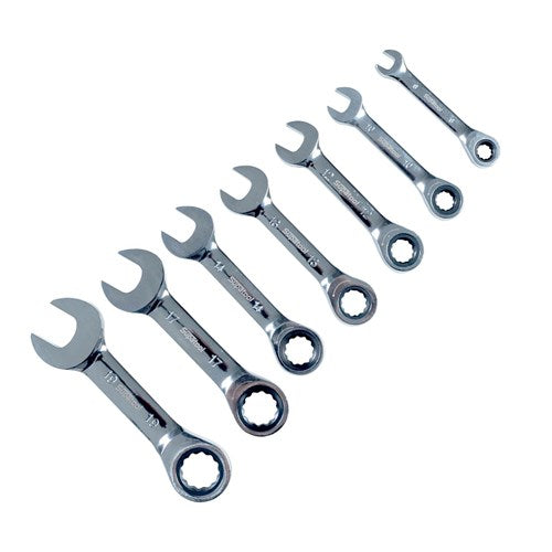 SUPATOOLCombination Stubby Gear Spanner Set 7 Piece | S030007