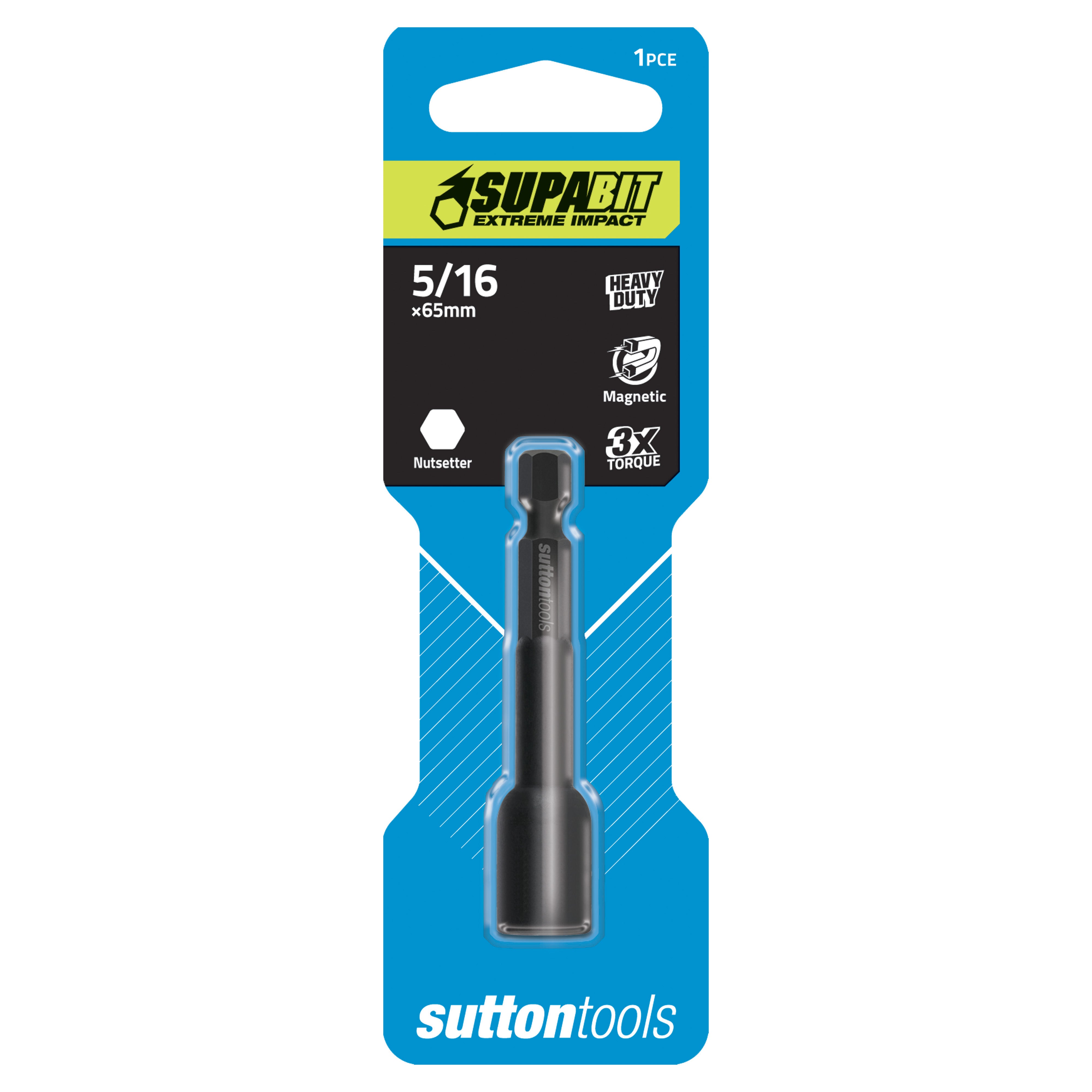 Sutton - Nutsetter Magnetic S132 5/16In 65mm Power 1Pk Supabit | S1320865