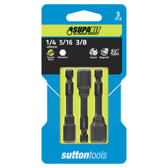Sutton - Nutsetter Magnetic S157 1/4,5/16,3/8 65mm Power 3Pc Supabit | S1570003