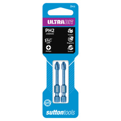 Sutton - Screwdriver Bit S160 Ultra Phillips Ph2 50mm 2Pk | S1600250