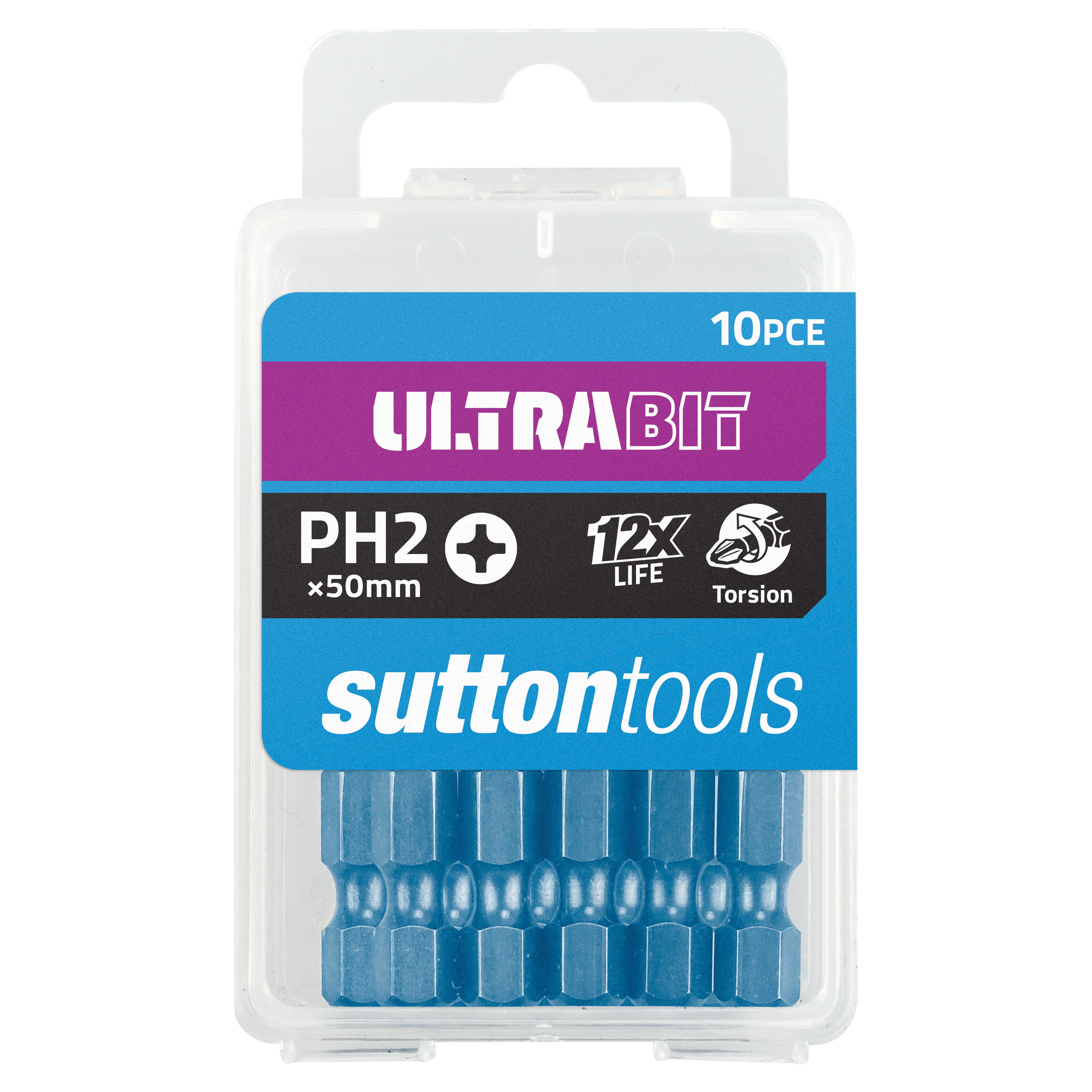 Sutton - Screwdriver Bit S162 Ultra Phillips Ph2 50mm 10Pk | S1620250