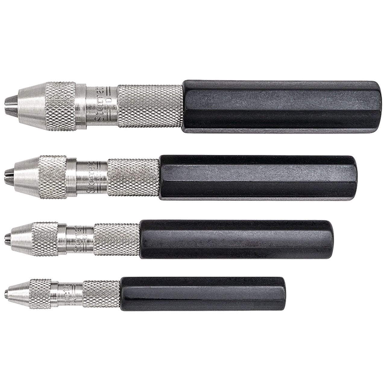 Starrett - Pin Vise Set Sizes 166A/B/C/D | S166