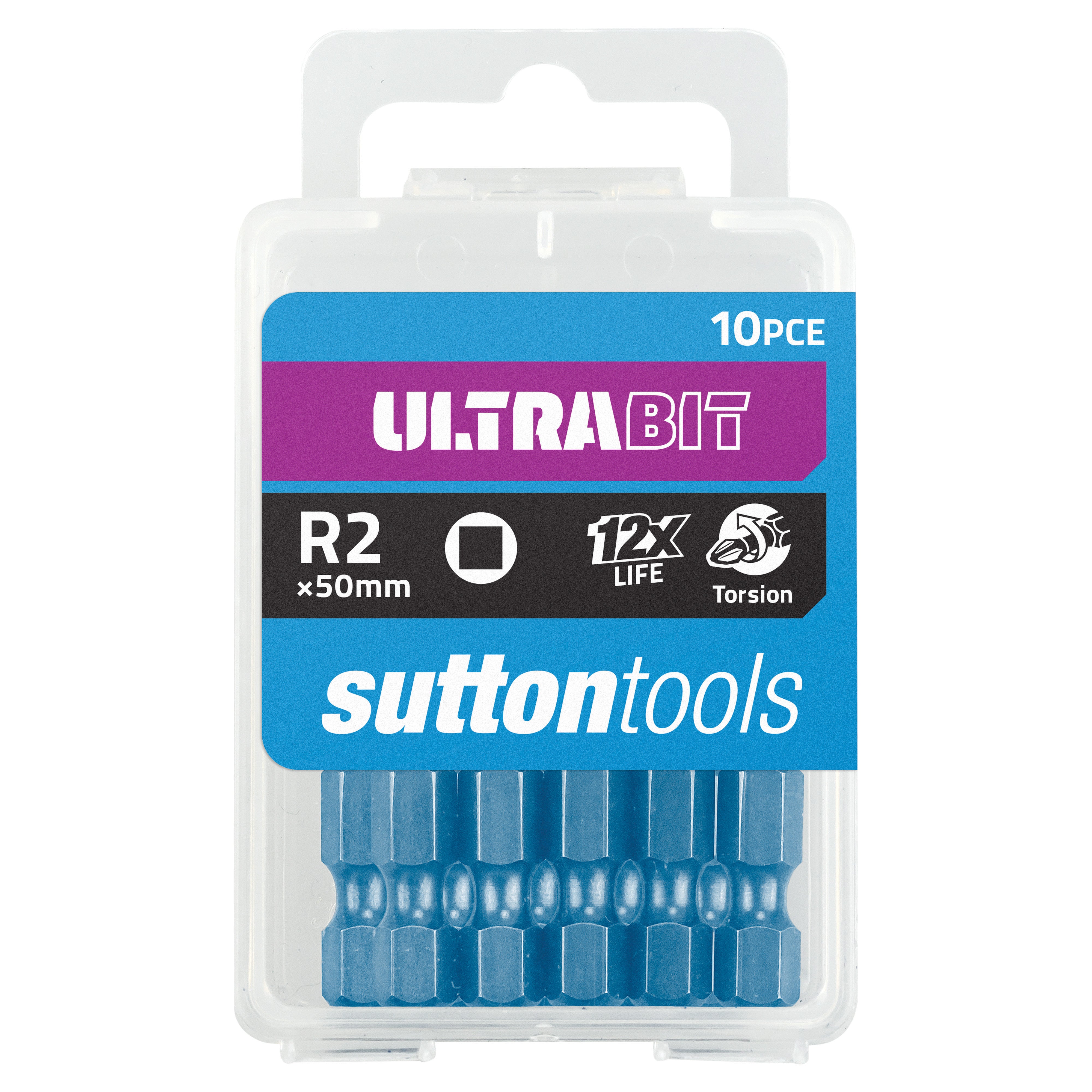 Sutton - Screwdriver Bit S168 Ultra Square Sq2 50mm 10Pk | S1680250