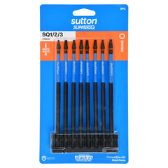 Sutton Tools - 150mm Scrdrv Bit S204 Supatorq Square Set STACK-IN 8Pc | S204S08G