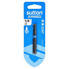 Sutton Tools - 65mm Bit Adaptor S240 Supatorq HEX to Socket 1/4" 1Pk | S240H01CA