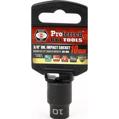 BBI - Impact 3/8" Drive Metric Socket 10mm Impact 6 Point | S31010