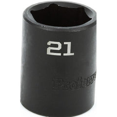 BBI - Impact 1/2" Drive Metric Socket 21mm Impact 6 Point | S33021