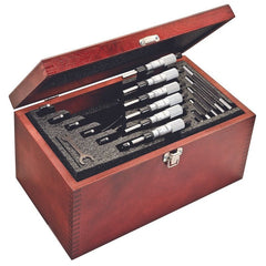Starrett - OUTSIDE MICROMETER SET- 0-150mm- 0.01mm GRADS | S436.1MCXRLZ