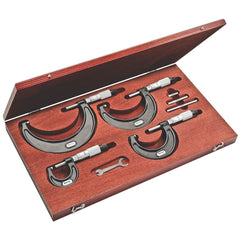Starrett - Micrometer Set  0-300mm  0.01mm  Carbide Faces | S436.1MEXRLZ