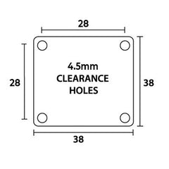 Richmond Rolling Solutions - S50PK2 SWIVEL PLATE 2PACK | 060FURNS50PK2