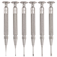 Starrett - Jewellers Screwdriver Set: (6) Nos. 555AA/A/B/C/D/E Case | S555Z-6