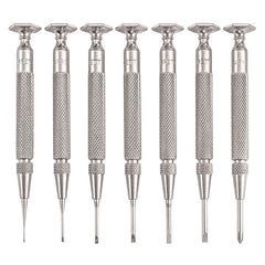 Starrett - Jewellers Screwdriver Set: (7) Nos. 555AA/A/B/C/D/E/F Case | S555Z-7