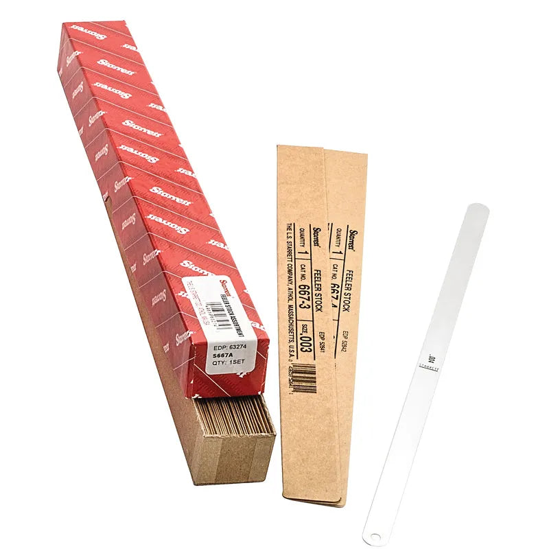 Starrett - Thickness Guage Assortment. 32 Sizes 0.001'' - 0.30'' 300mm Long | S667A