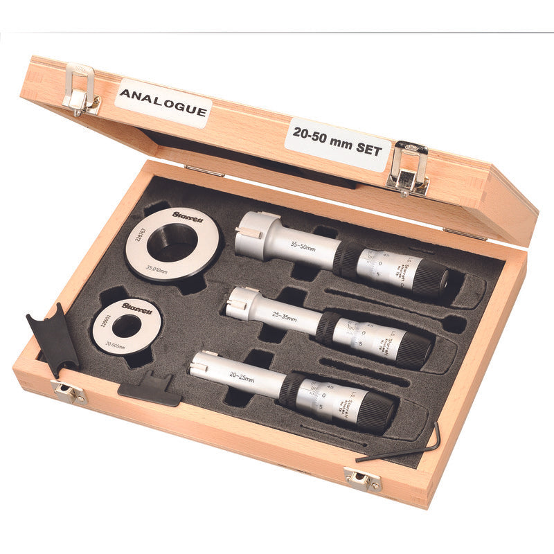 Starrett - Micrometer Set W/case  20mm-50mm 3-point Contact | S78MXTEZ