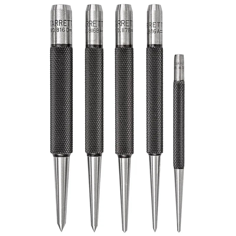 Starrett - Prick Punch 5 Pce Set  816 A/B/D & Centre Punch 117 AA/B | S816PC