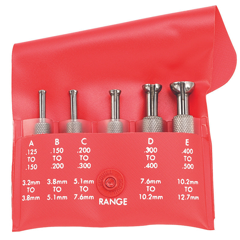 Starrett - Small Hole Gage 5 Pce Set -  830A/B/C/D/E In Case | S830FZ