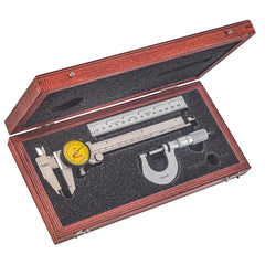 Starrett - Basic Precision Measuring Tool Set (Millimeter) in Case | S909MZ