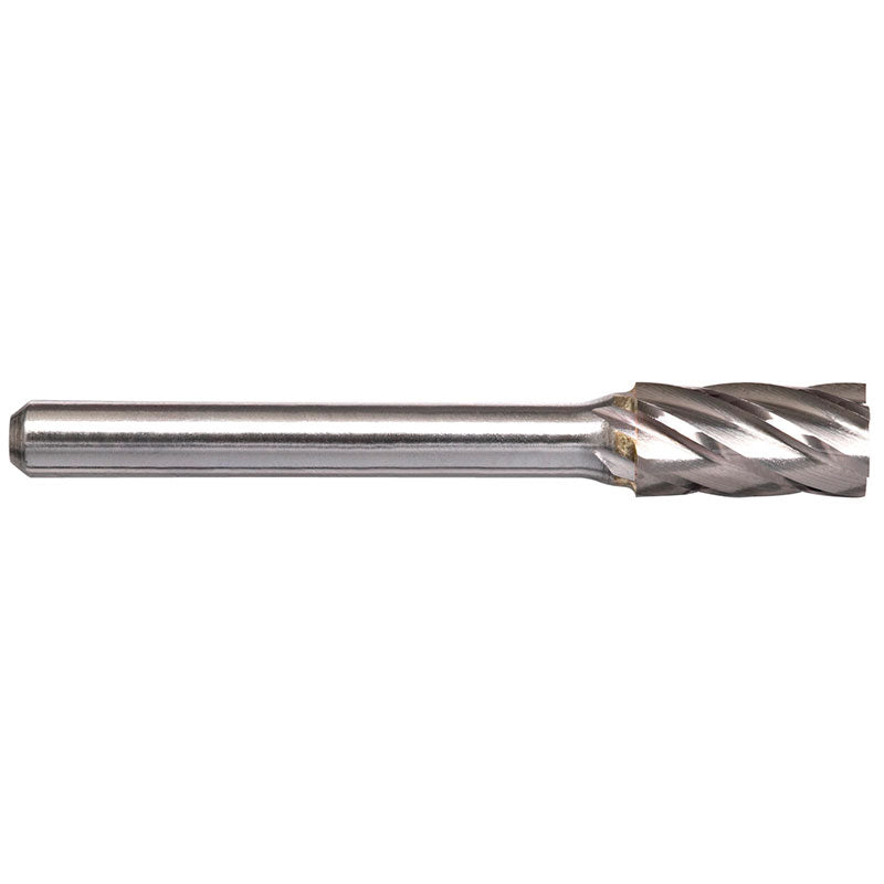 Alpha-3/8In Cylindrical Aluminium Cut Carbide Burr