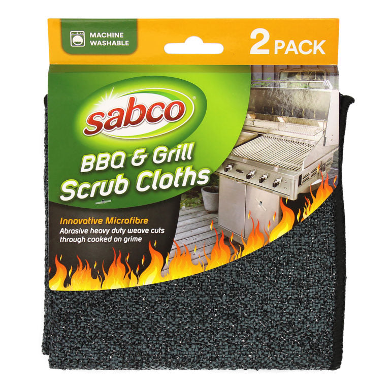Sabco - BBQ & Grill Scrub Cloths 2pk | SAB62108