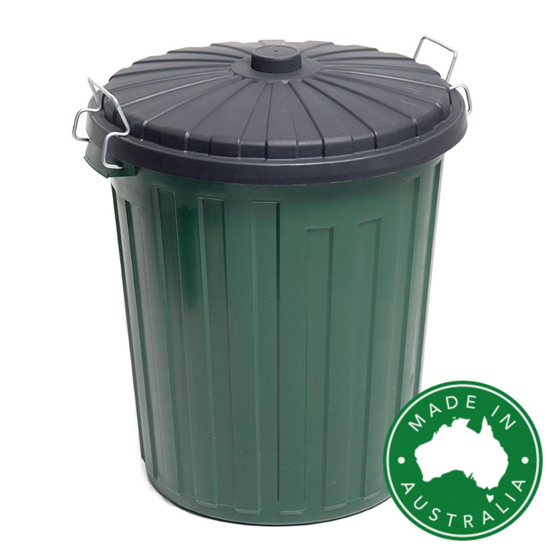 Sabco - 55L Plastic Garbage Bin Green | SAB78025