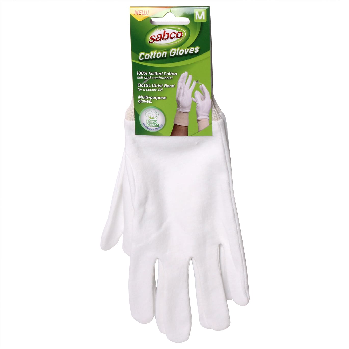 Sabco - Cotton Gloves 1 Pair - Medium | SAB80030