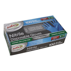 Sabco - Professional Blue Nitrile Gloves 100pk - Small | SABC-8004
