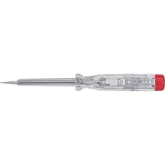 Wiha - Voltage Tester 220-250 Volts, Slotted, Transparent, With Push-On Clip | WH-32201