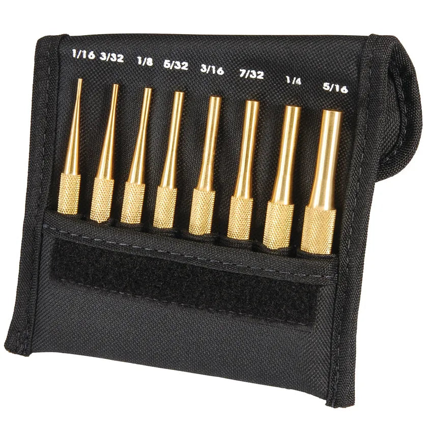 Starrett - Brass Drive Pin Punch Set: 1.5mm To 8mm | SB565Z