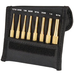 Starrett - Brass Drive Pin Punch Set: 1.5mm To 8mm | SB565Z