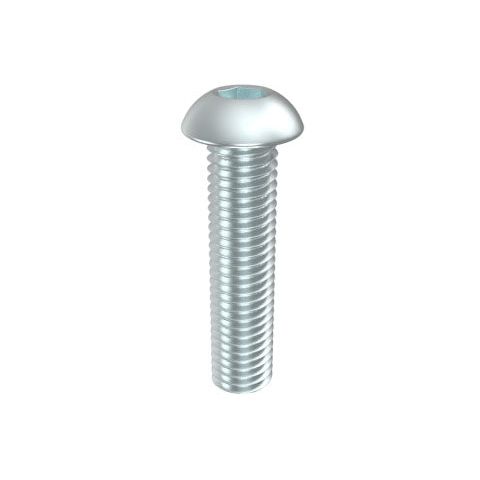 Bremick - Button Head Socket Screw Zinc ISO M10 x 20mm (Box of 100)