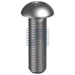 Hobsons - M6 x 50 - Button Head Socket Screw Hex - Zinc Plated - Class 012.9 | SBSOZCM060050
