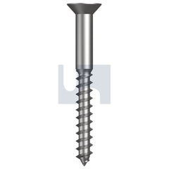 Hobsons - M8 x 140 - Countersunk Coach Screw - 316 Stainless - A4 | SC16PLM080140