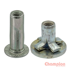 Champion - M6 STEEL CROSS RIVET NUTS - 50 PACK | SCN6-50