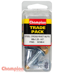 Champion - STEEL CROSS RIVET NUTS - M8x1.25 - KIT | SCN8-K