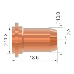 Weldtronic - SCP2524-11 Flat Cutting Tip 50-60A | 51313P.11