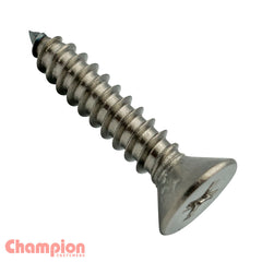 Champion - Self Tapp Screws Csk Phillips Stainless Steel 4.8x32mm 316/a4 | C1896-17