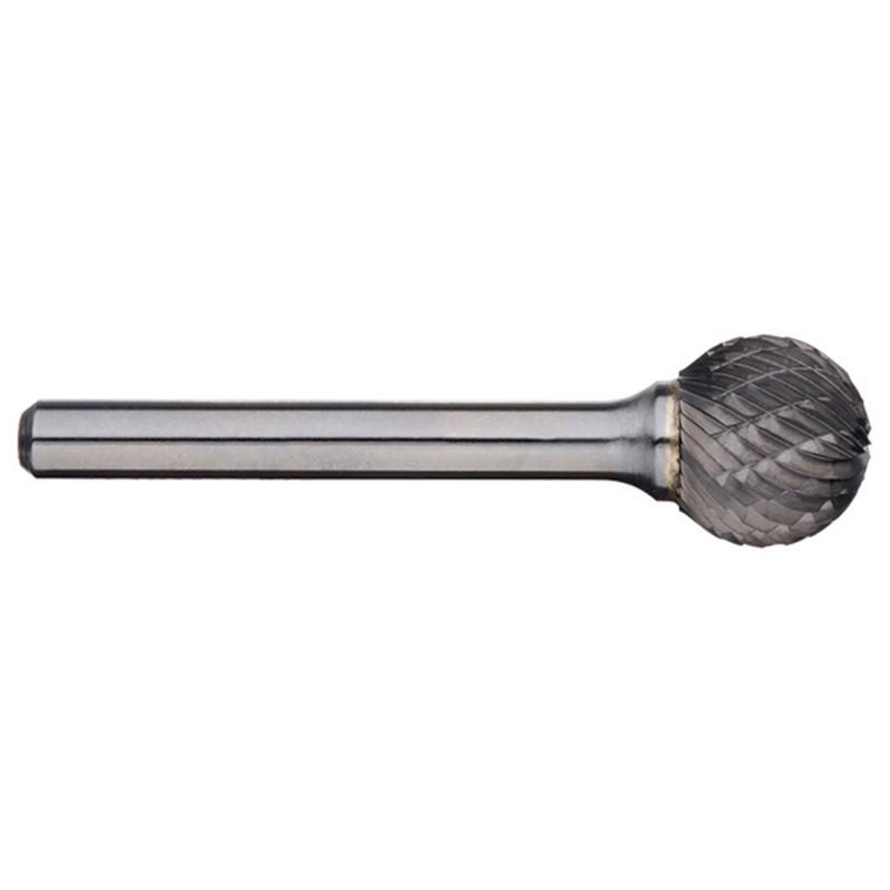 Alpha-3/8In Ball Carbide Burr - 6In Long
