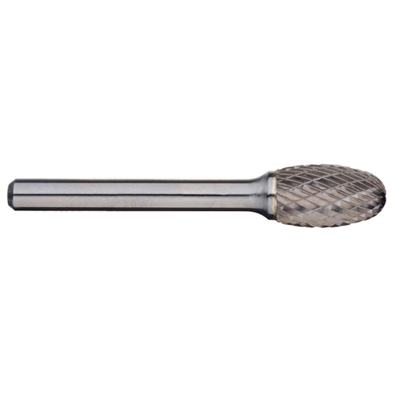 Alpha-1/4In Oval Carbide Burr - 4In Long